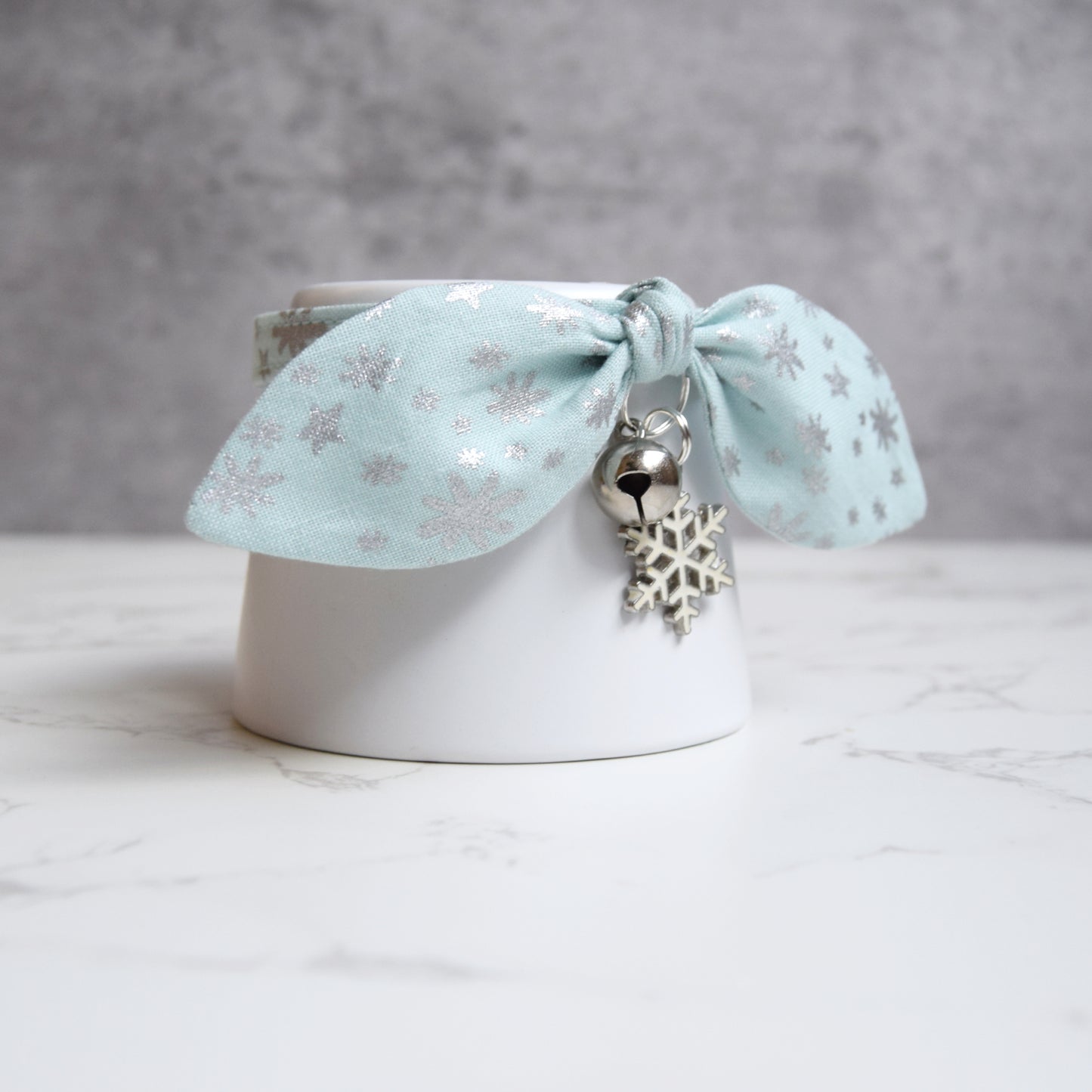 Winter Snowflake Cat Collar with Charm