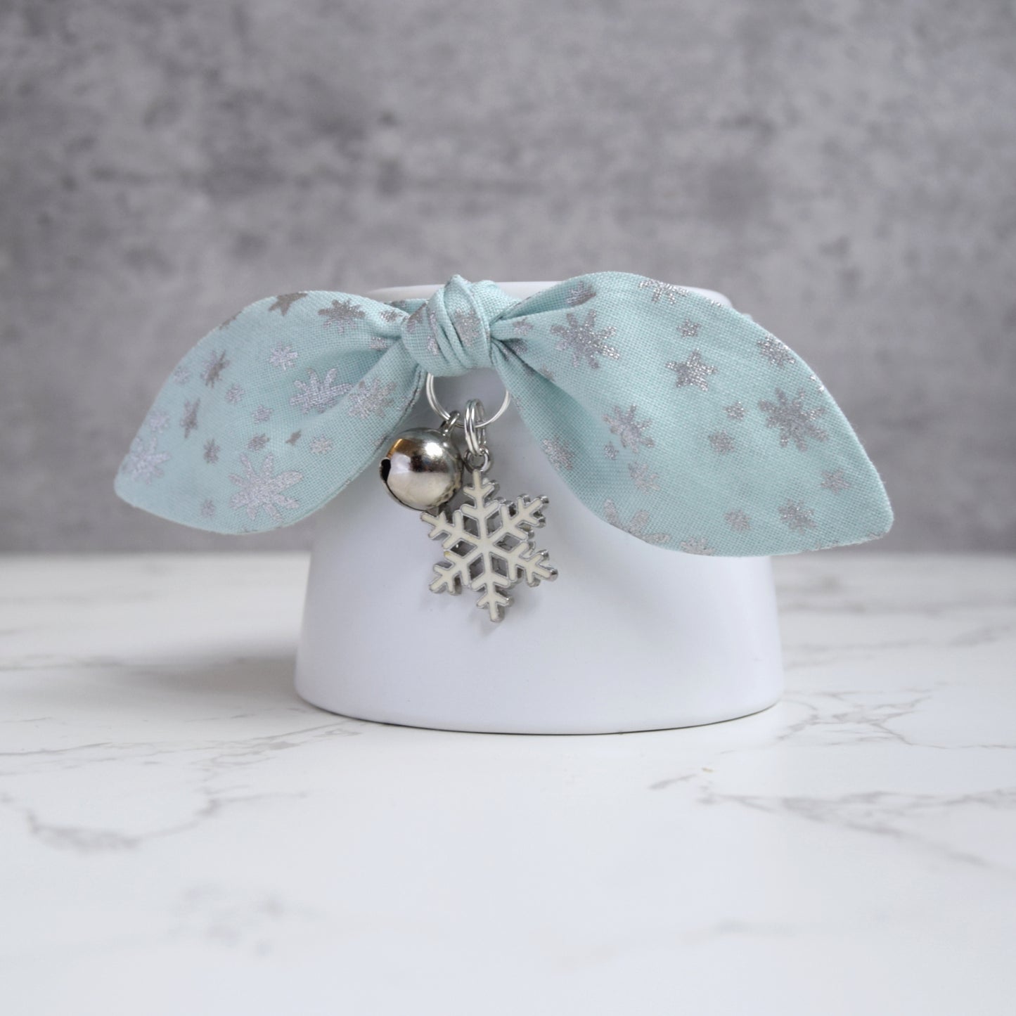 Winter Snowflake Cat Collar with Charm