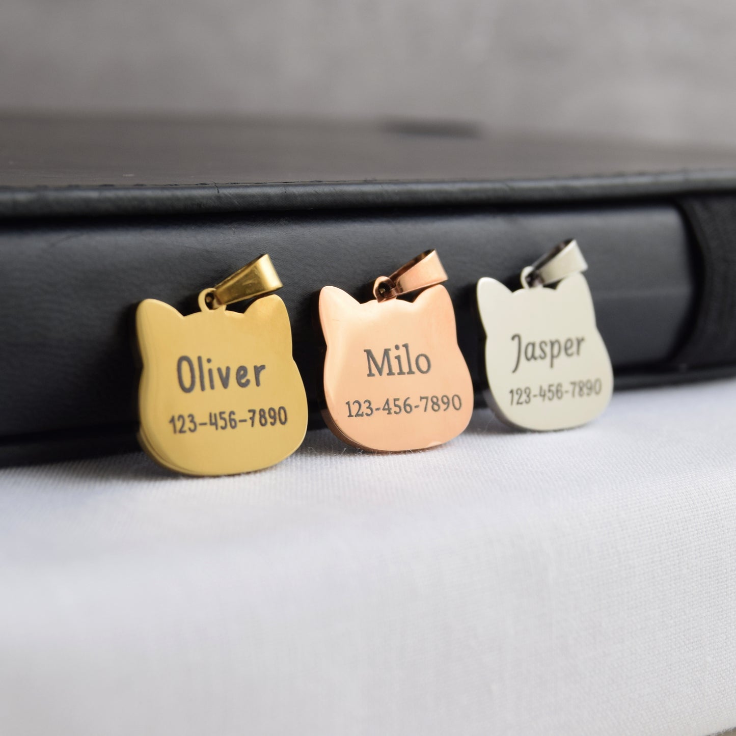 Cat Shaped Cat ID Tag