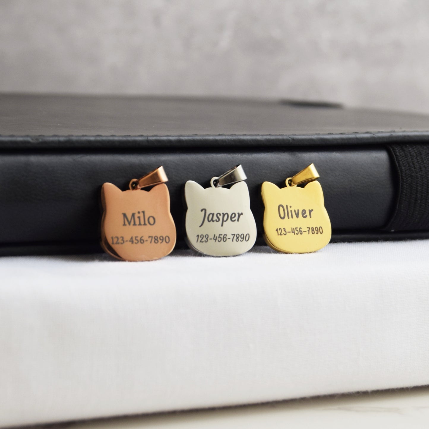 Cat Shaped Cat ID Tag