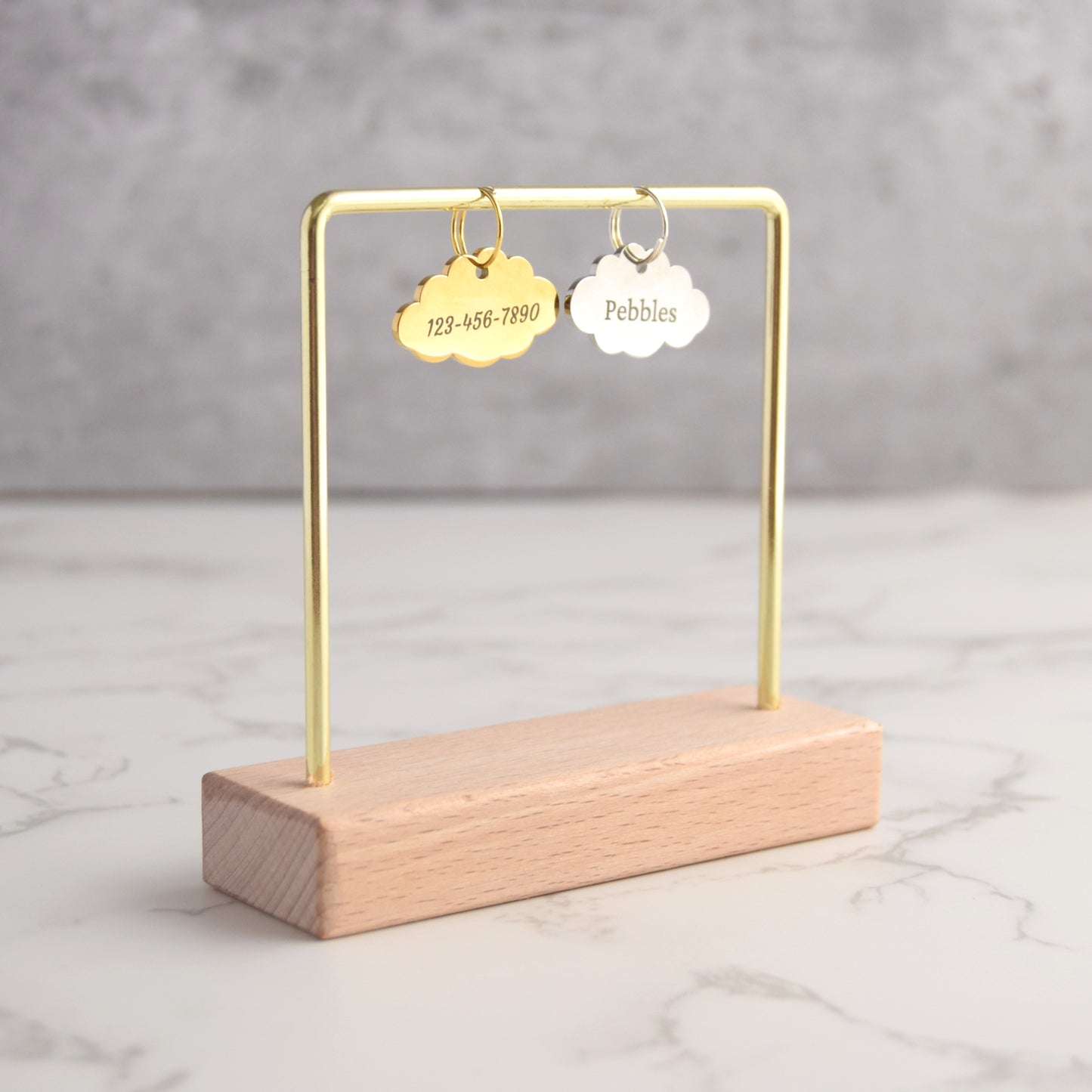 Cloud Shaped Cat ID Tag
