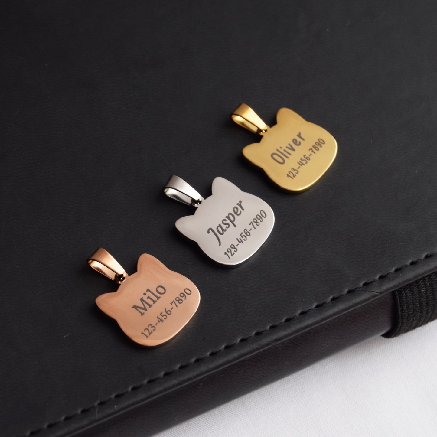 Cat Shaped Cat ID Tag