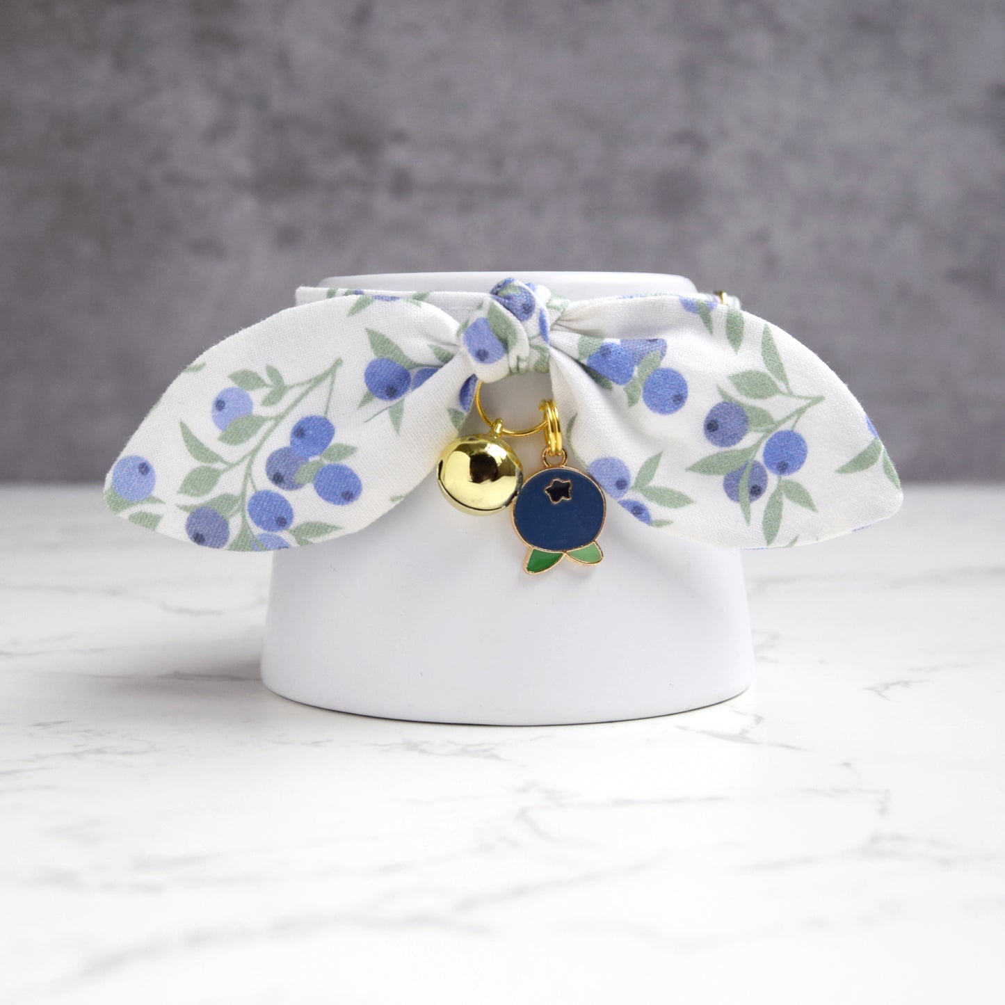 Blueberry Cat Collar with Charm