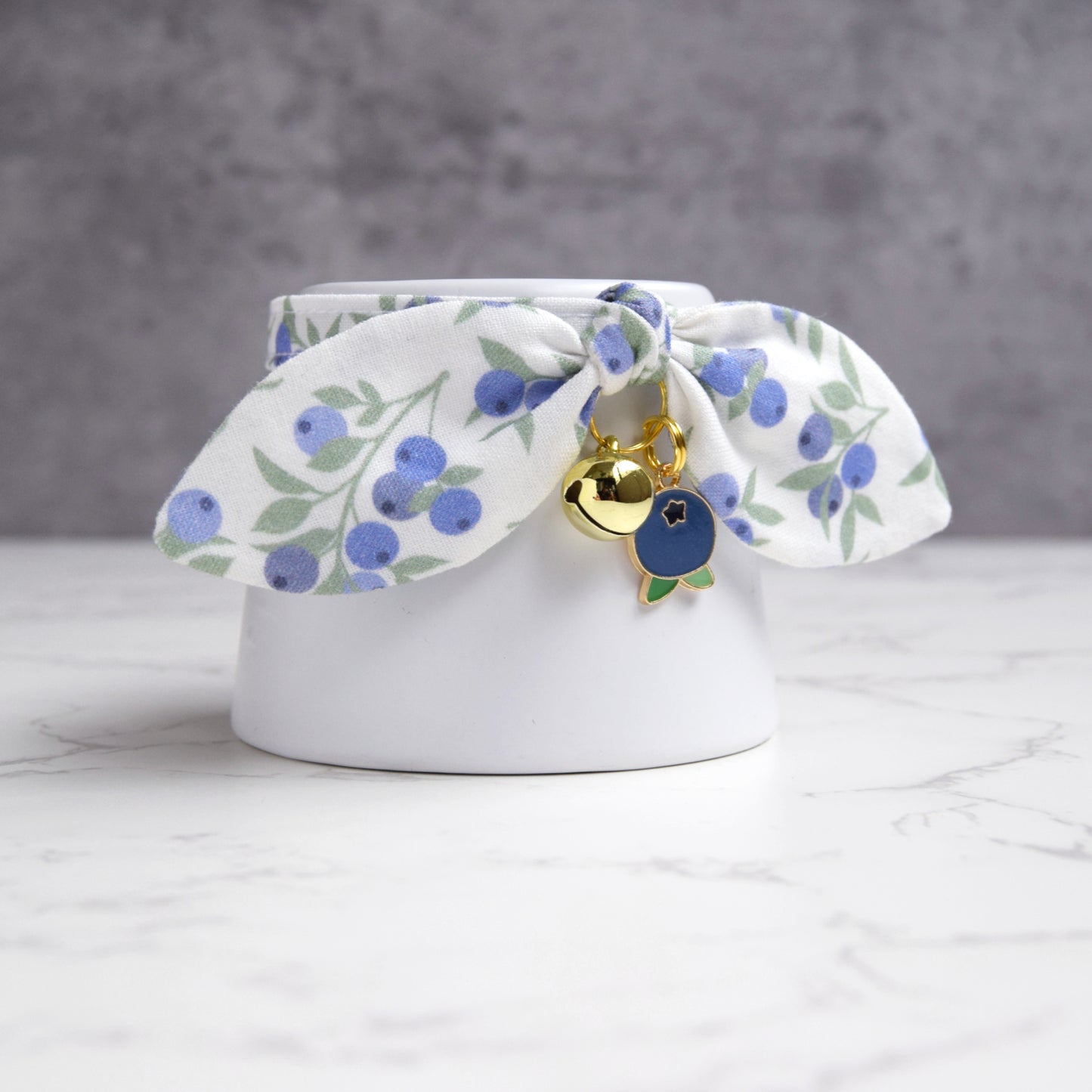Blueberry Cat Collar with Charm