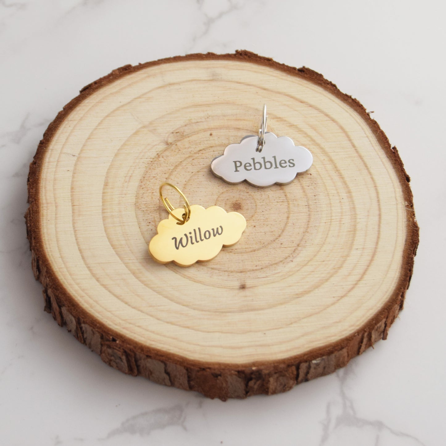 Cloud Shaped Cat ID Tag