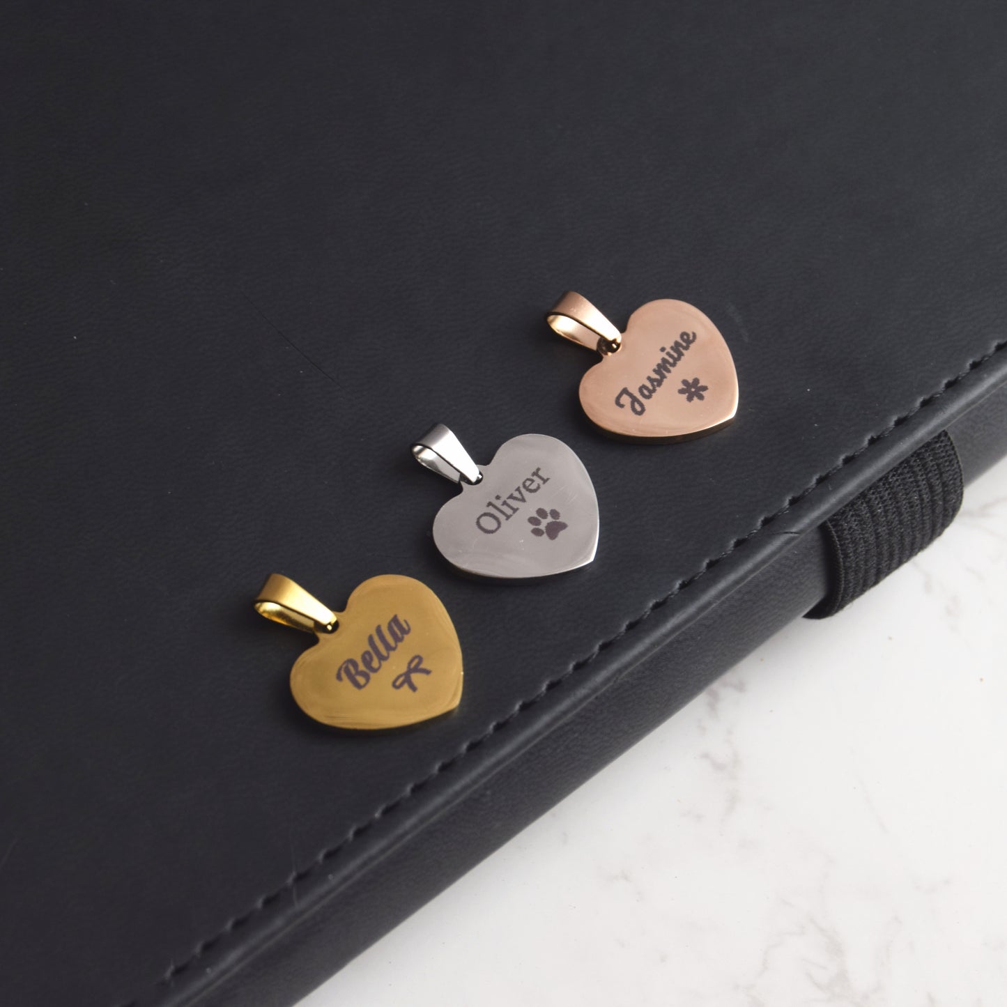 Heart Shaped Cat ID Tag