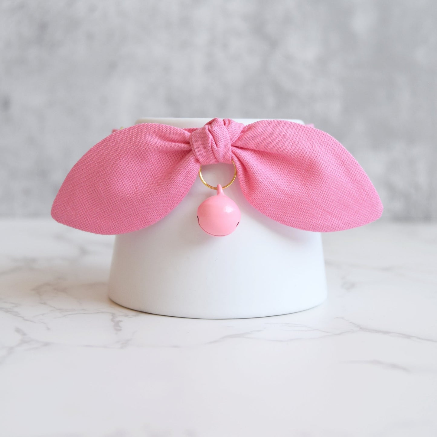 Hot Pink Bow Cat Collar