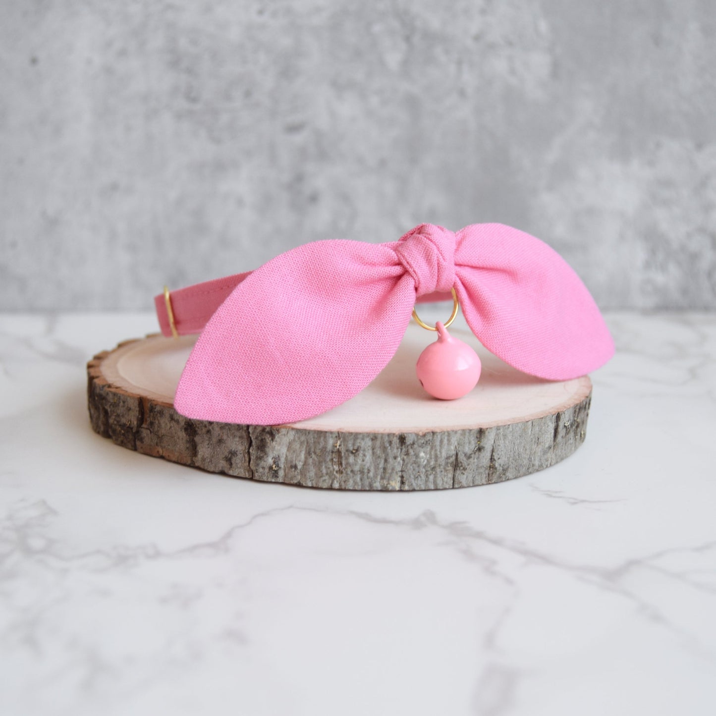 Hot Pink Bow Cat Collar