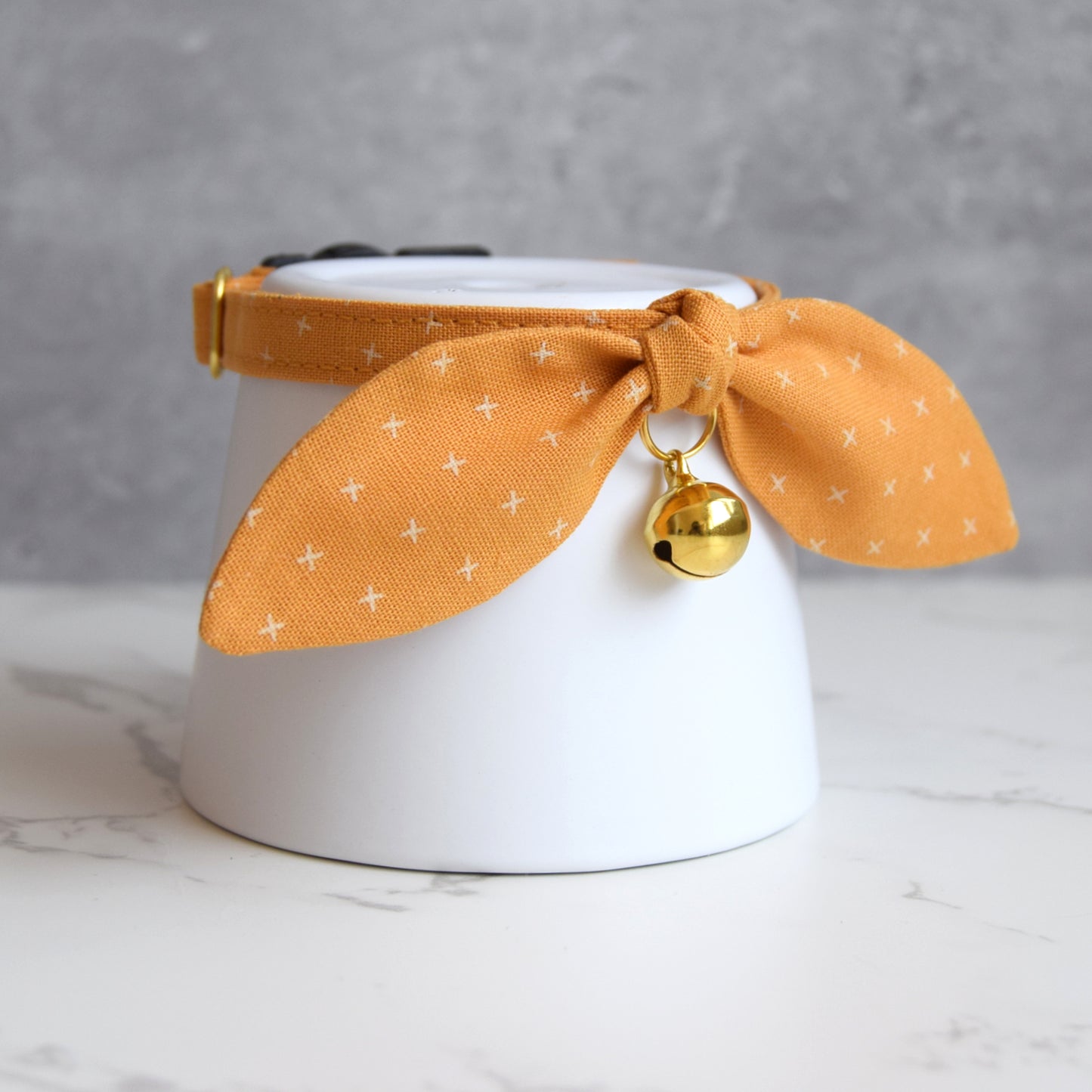 Fall Orange Bow Cat Collar