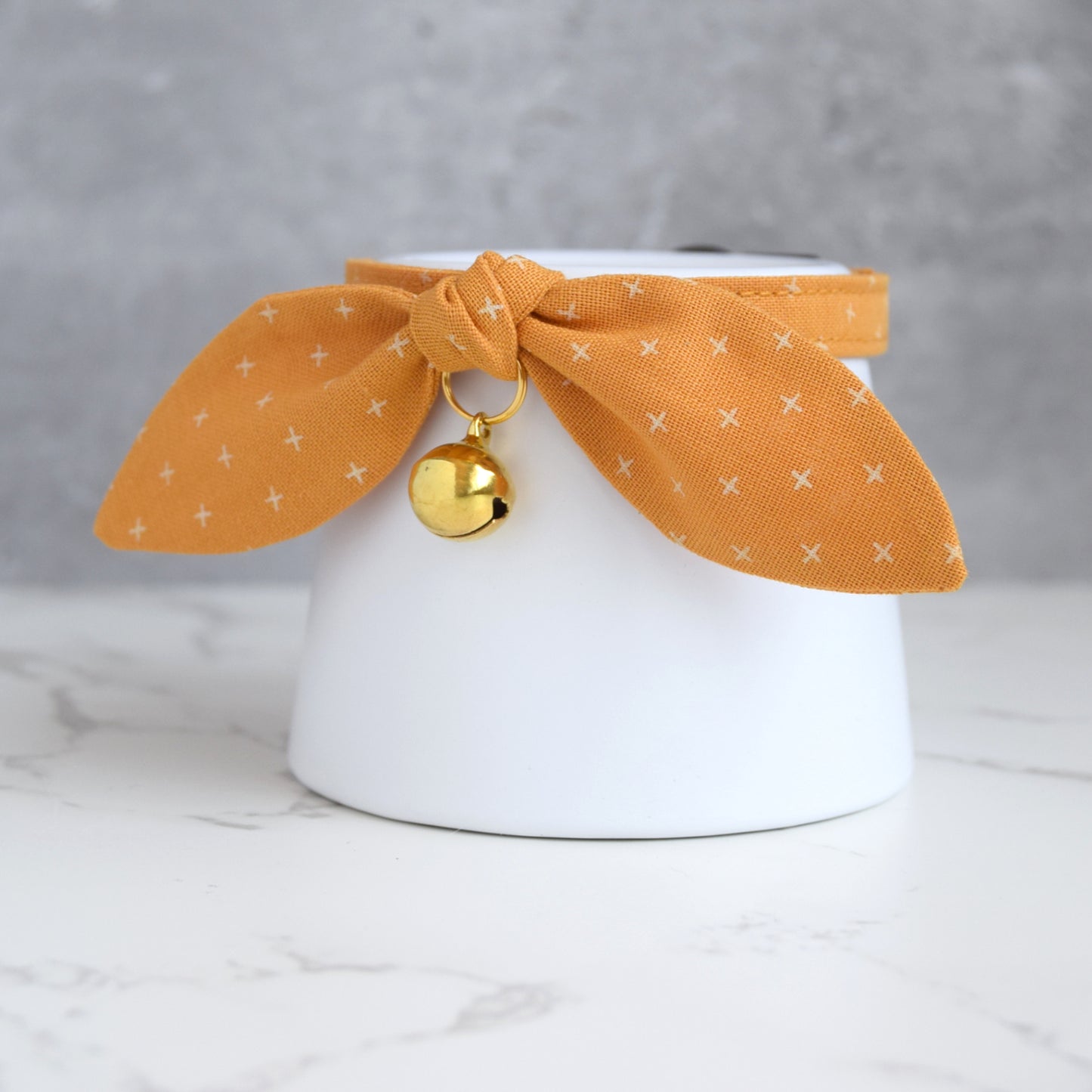 Fall Orange Bow Cat Collar