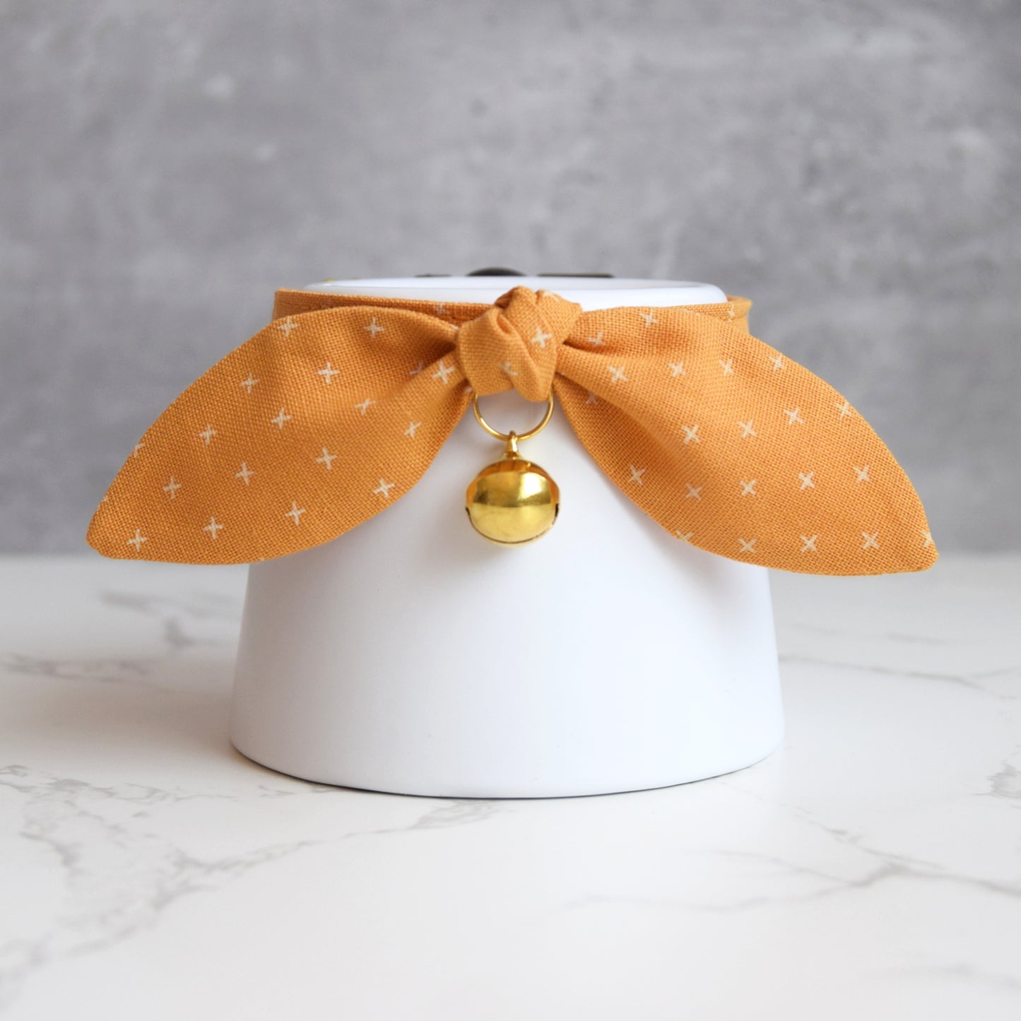 Fall Orange Bow Cat Collar