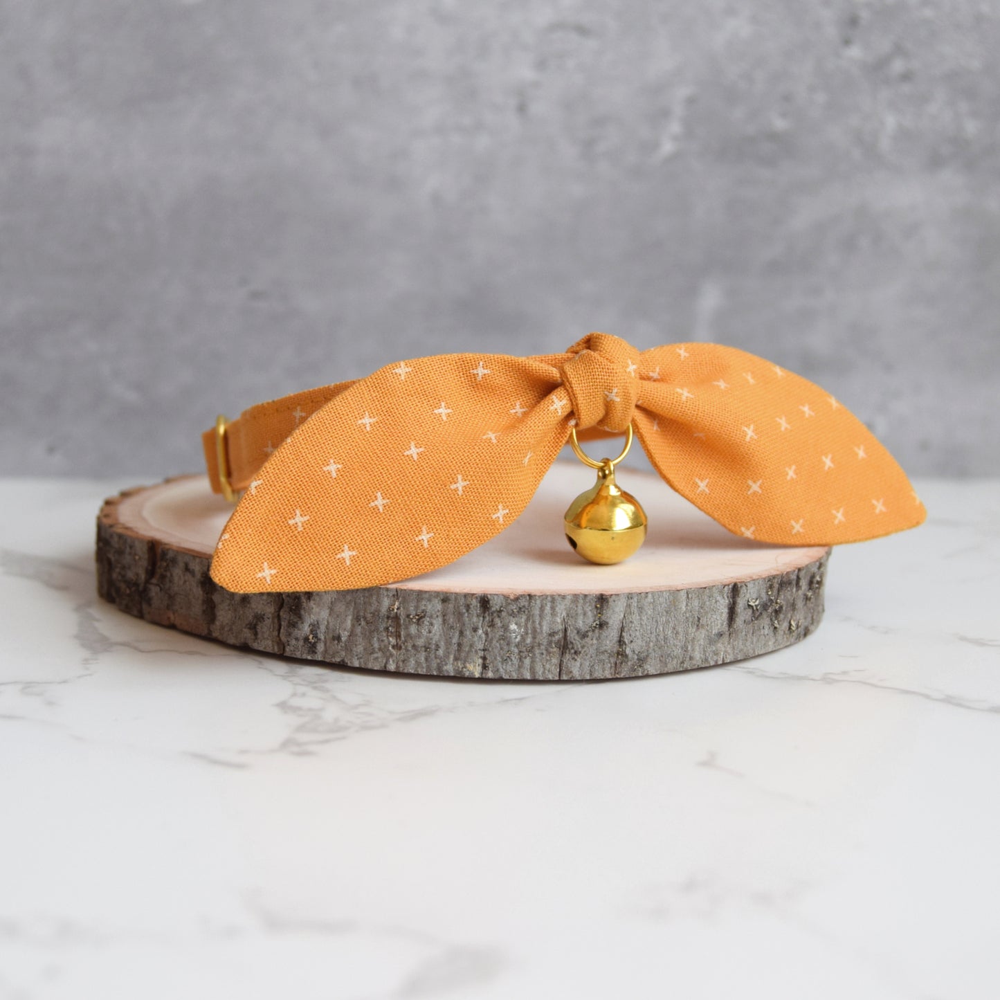 Fall Orange Bow Cat Collar