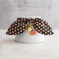 Black Pumpkin Print Cat Collar with Charm
