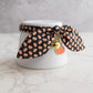 Black Pumpkin Print Cat Collar with Charm
