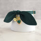 Dark Green Cat Collar with Charm