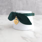 Green Bow Collar with Personalized Tag