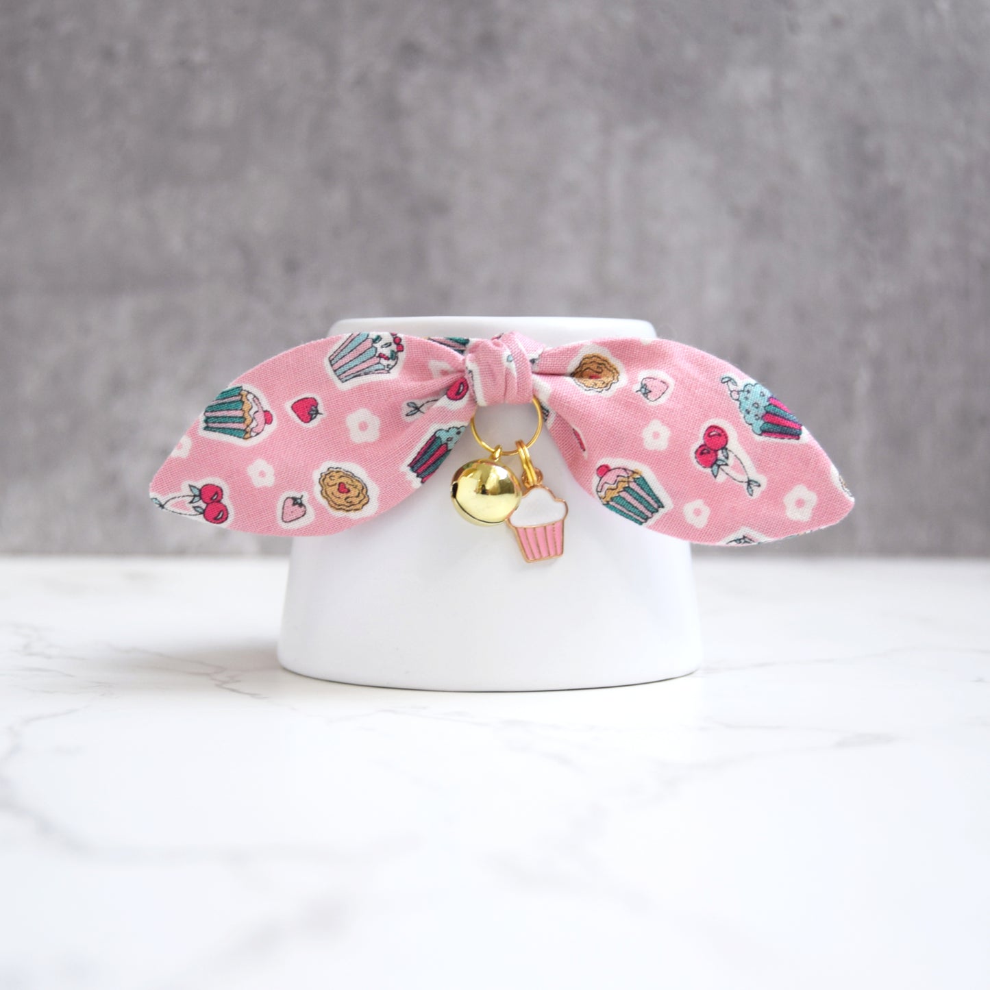 Cupcakes and Sweets Cat Collar with Charm