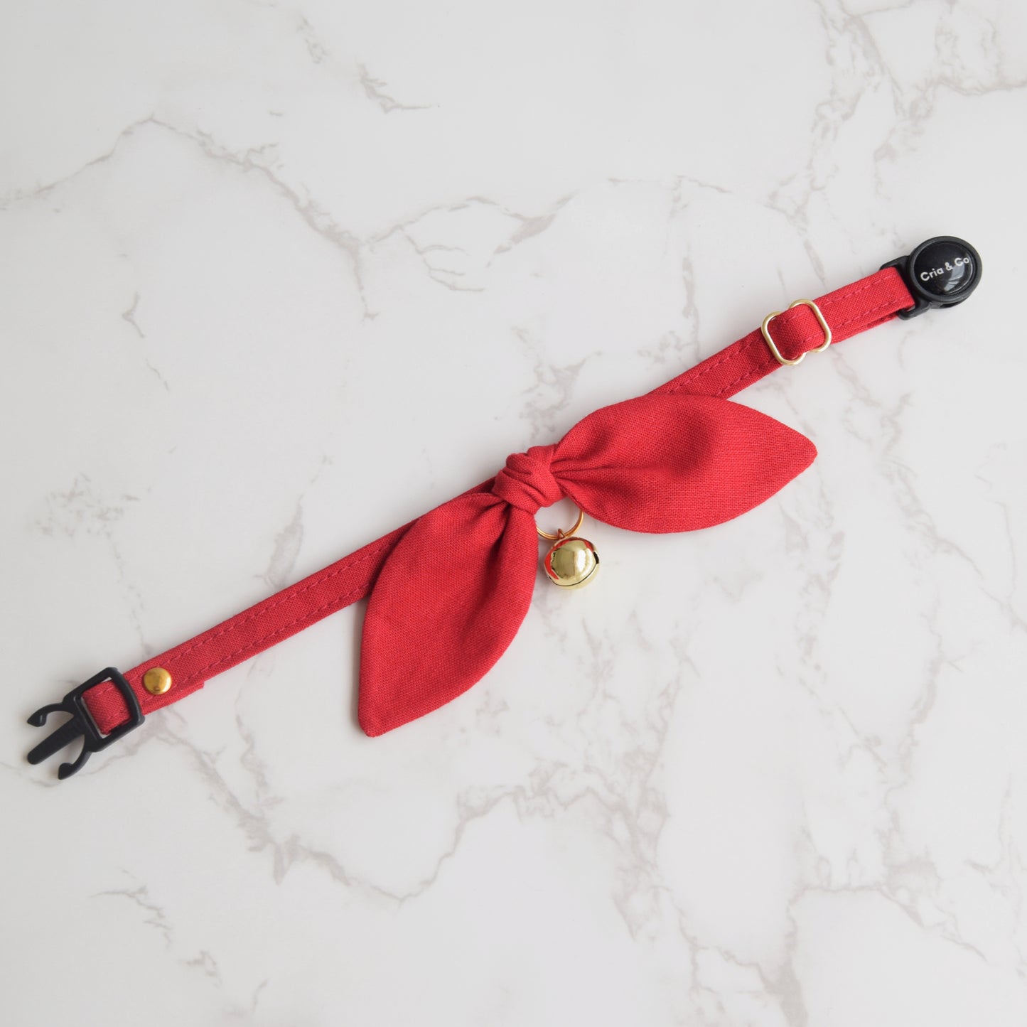 Holiday Red Bow Cat Collar