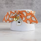 Orange Ghost Cat Collar with Charm