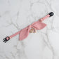 Dusty Pink Cat Collar with Charm