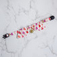 Colorful Hearts Print Bow Cat Collar