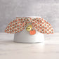 Tiny Pumpkin Print Cat Collar with Charm