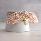 Tiny Pumpkin Print Cat Collar with Charm