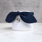 Navy Blue Bow Cat Collar