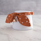 Burnt Orange Bow Cat Collar