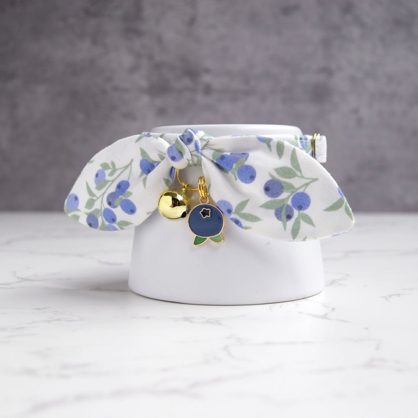 Blueberry Cat Collar with Charm