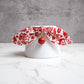 Red Christmas Print Bow Cat Collar