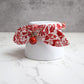 Red Christmas Print Bow Cat Collar