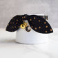 Black Stars Print Cat Collar with Charm