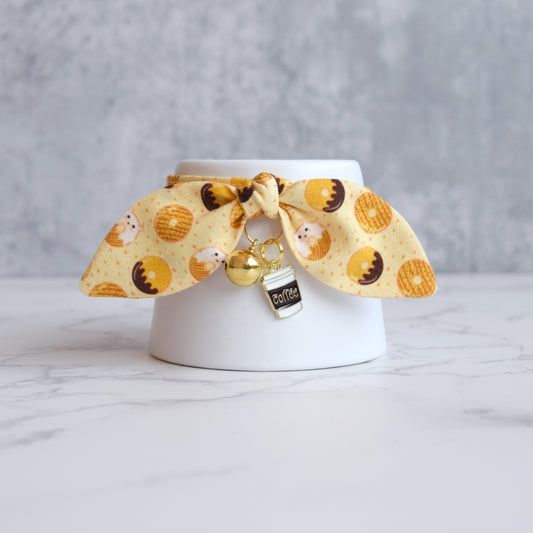 Donut and Coffee Cat Collar with Charm