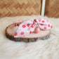 Pink Strawberries Bow Cat Collar