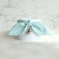 Mint Green Dotted Cotton Bow Cat Collar