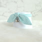Mint Green Dotted Cotton Bow Cat Collar