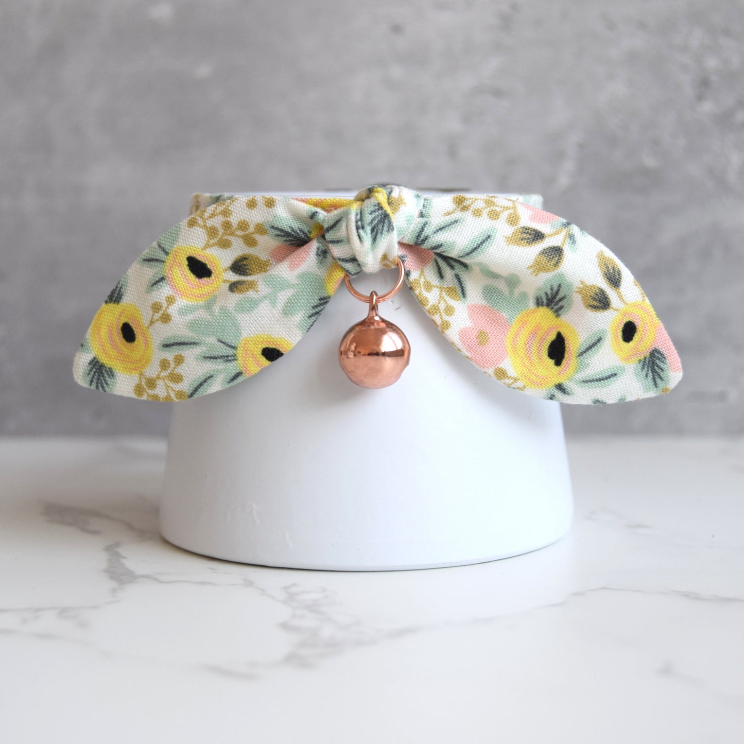 Fall Floral Bow Cat Collar
