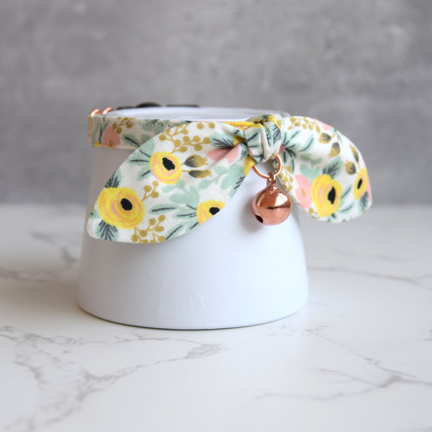 Fall Floral Bow Cat Collar