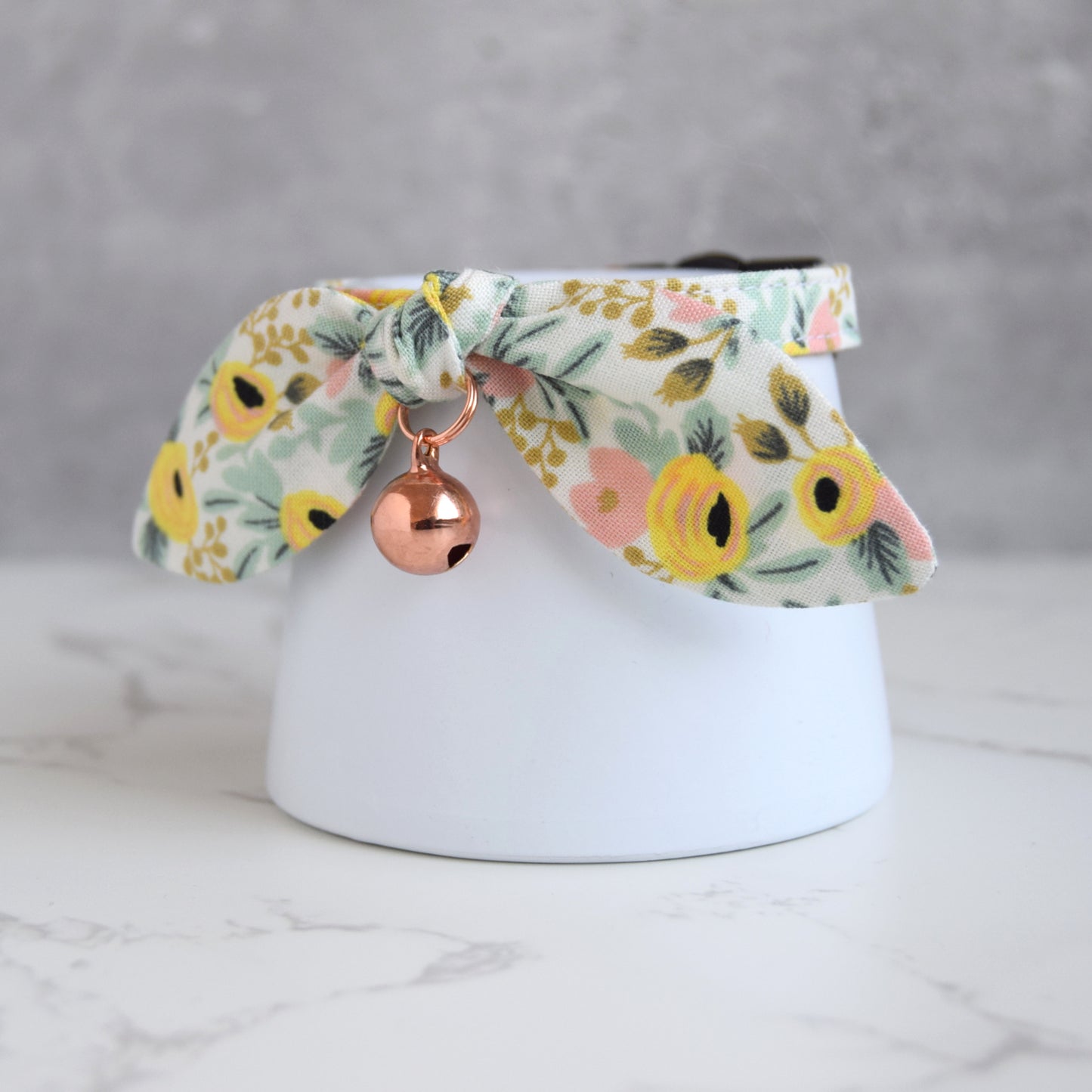 Fall Floral Bow Cat Collar