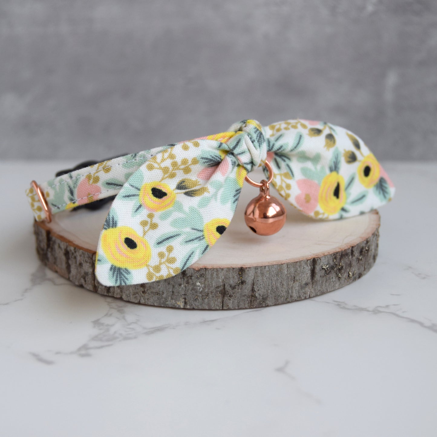 Fall Floral Bow Cat Collar