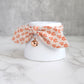Orange Petals Bow Cat Collar
