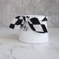 Black and White Gothic Bow Cat Collar
