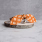 Brown Retro Daisy Bow Cat Collar