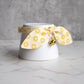 Yellow Retro Daisy Bow Cat Collar