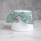 Sage Green Floral Bow Cat Collar